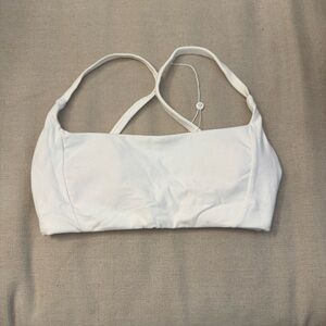 BuffBunny White Sports Bra with Minimalist Design. Ripped tag off but never wore